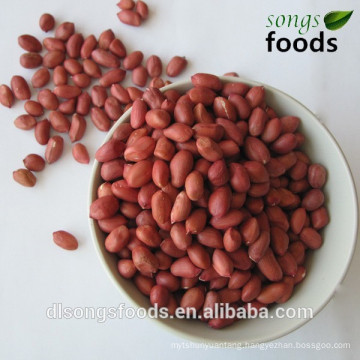 Raw four red skin peanuts for sale